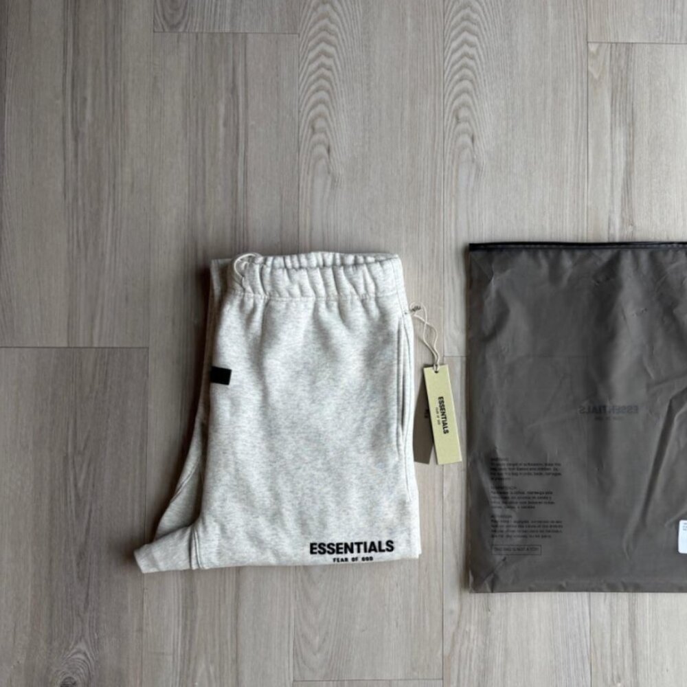 Essentials small light oat sweatpants uncuffed NWT - image 2